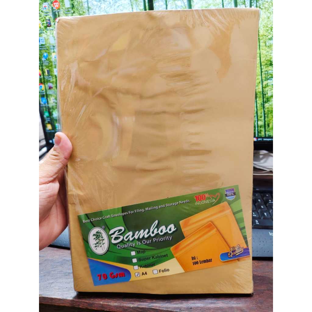 

Bamboo Amplop Coklat (1pack isi 100pcs) RJ4