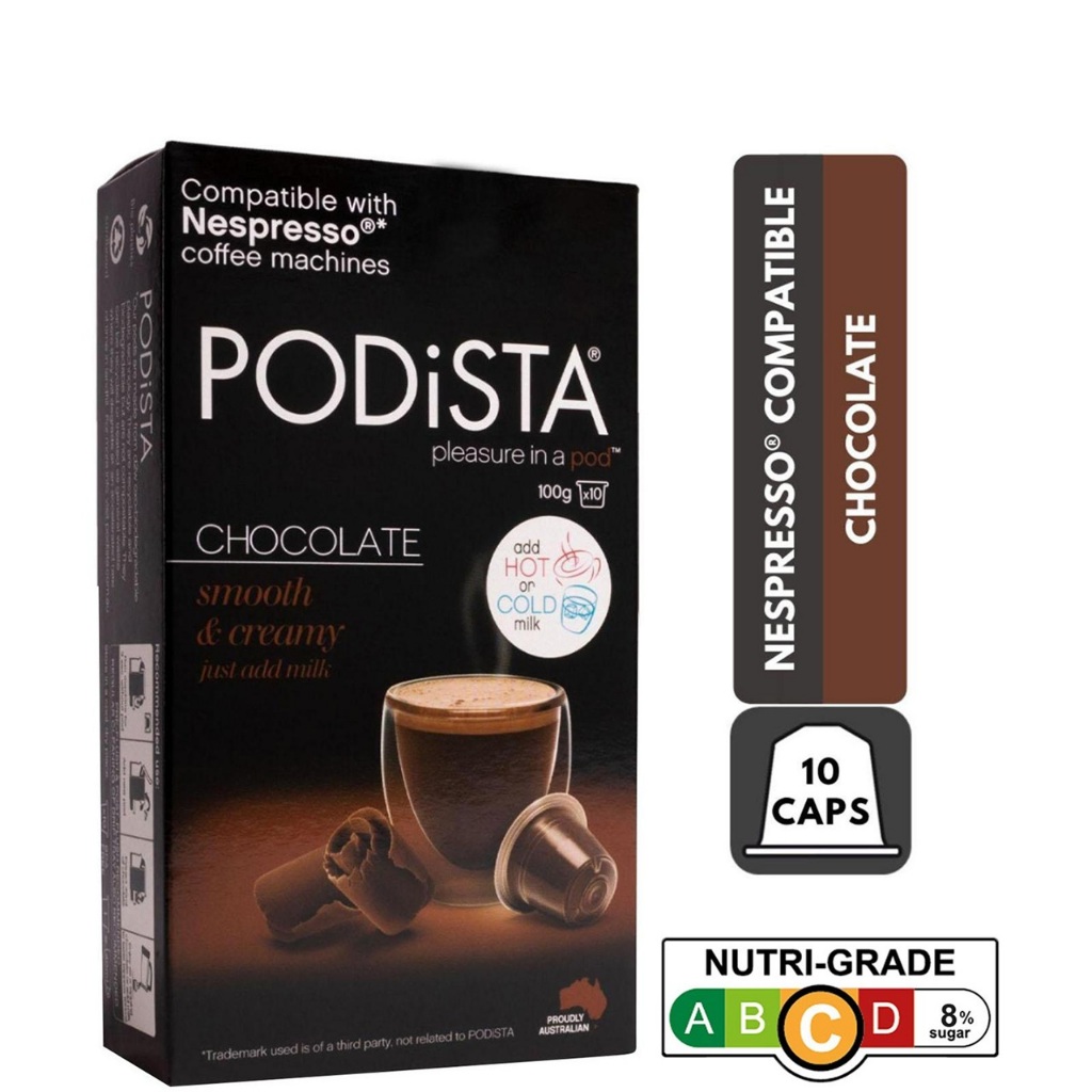 

(READY STOCK) Podista Smooth and Creamy Chocolate Nespresso Choco 10 Pods
