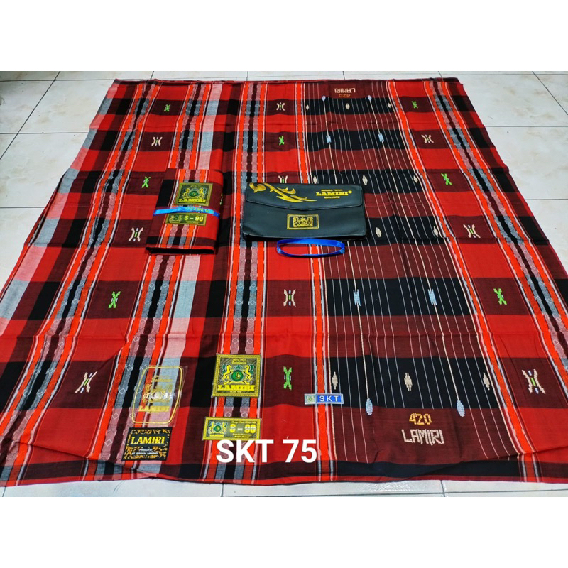 Sarung Lamiri 420 Sonket skt motif kotak