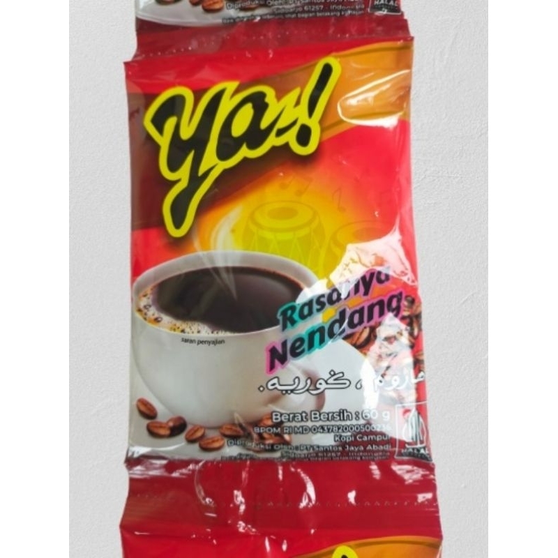 

Kopi Bubuk Ya Ecer (1 saset 60 gr)