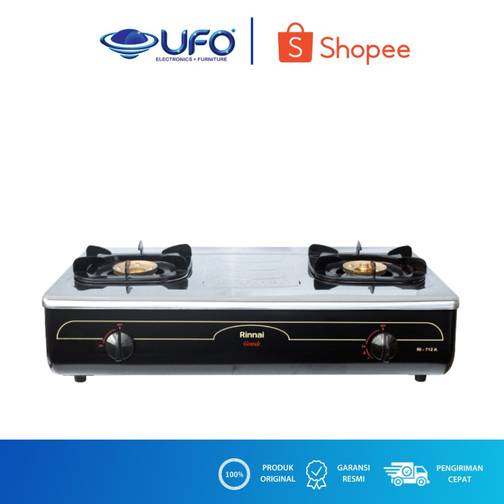 RINNAI KOMPOR 2 TUNGKU API BESAR RI712A