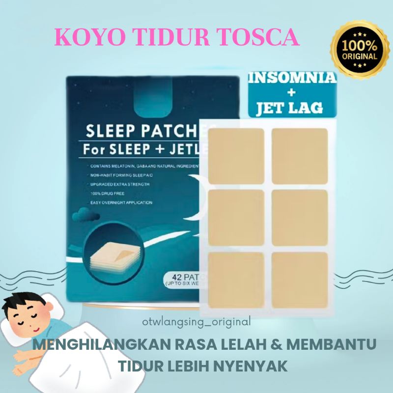 MQ KOYO TOSCA ATASI INSOMNIA PLASTER BANTU TIDUR SLEEP PATCH ISI 42 JETLAG HILANG HERBAL