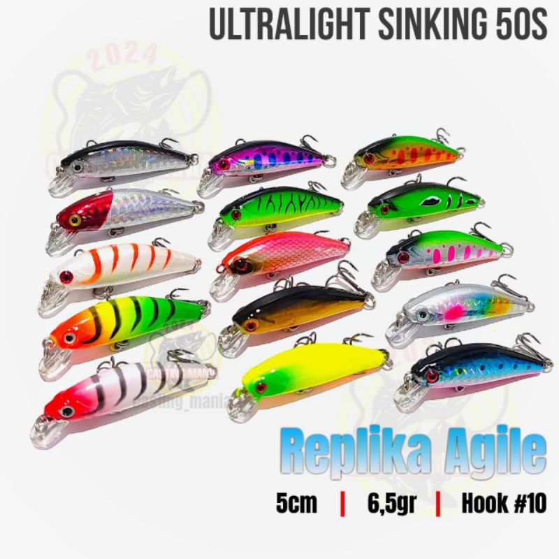 Minnow UL Sinking 5cm 6.5gr Replika Agile / Savior