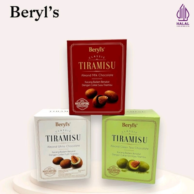 

Cokelat Beryl's Tiramisu Almond 100g Malaysia 100% HALAL -+ 18biji