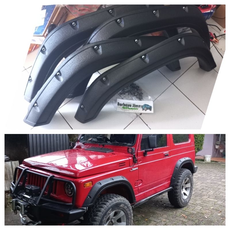 PENDER KATANA OVER FENDER JIMNY KOTAK NEW BAHAN KARET BERKUALITAS
