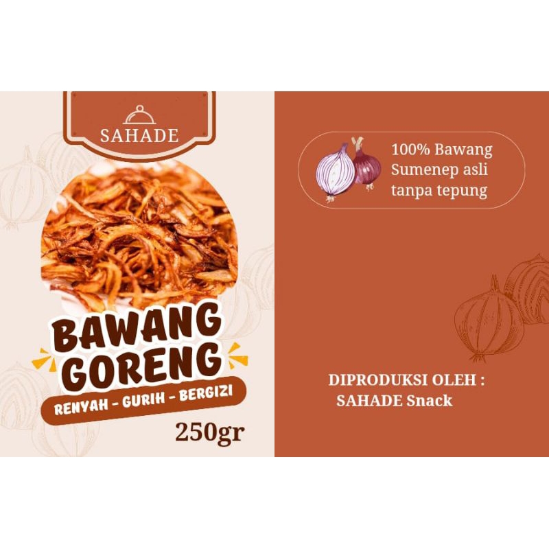 

Bawang Goreng Premium Sumenep 250gram Non msg