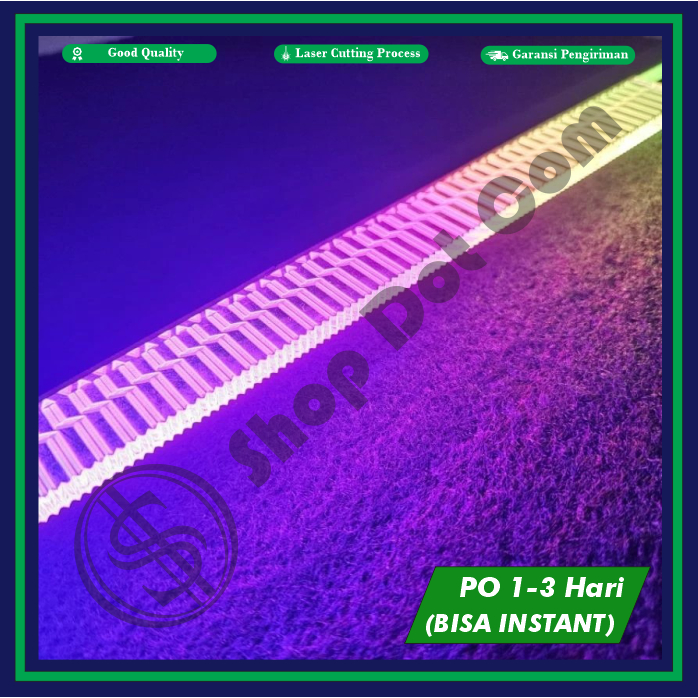 

Acrylic / Akrilik 5mm Grafir Potongan (10cm / 12cm / 14cm, lebar 2,5cm)