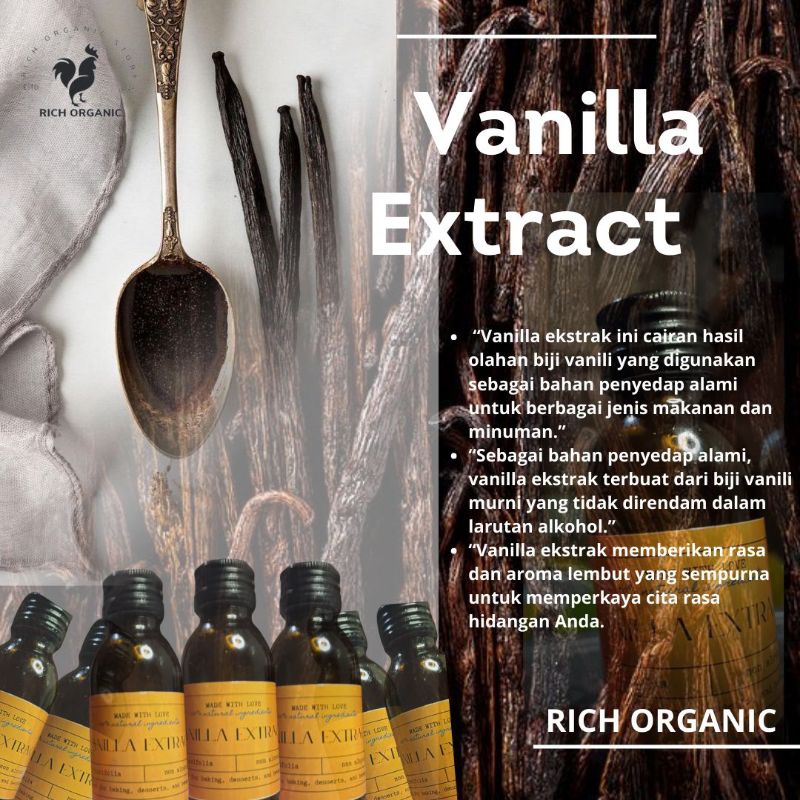 

Termurah 60ml Vanilla extract Premium Gourmet 100%halal(non alkohol)