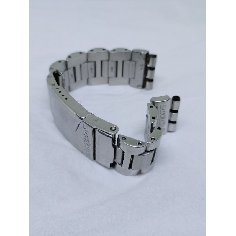 Swatch original vintage watch bracelet stainless rantai jam tangan klasik part arloji lawas swiss ma