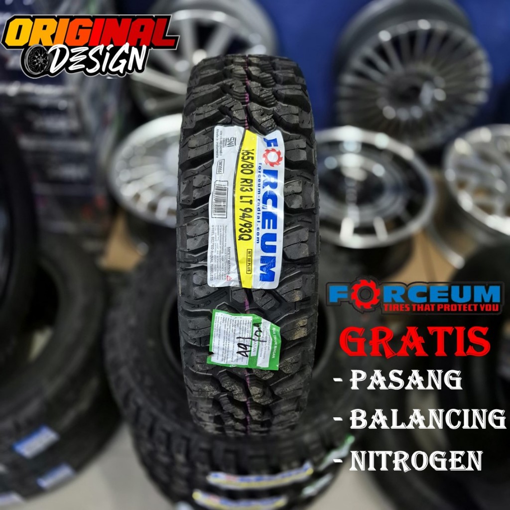 Ban Mobil Ring 13 Ragi Tahu atau Cangkul Merk Forceum MT 165 80 R13