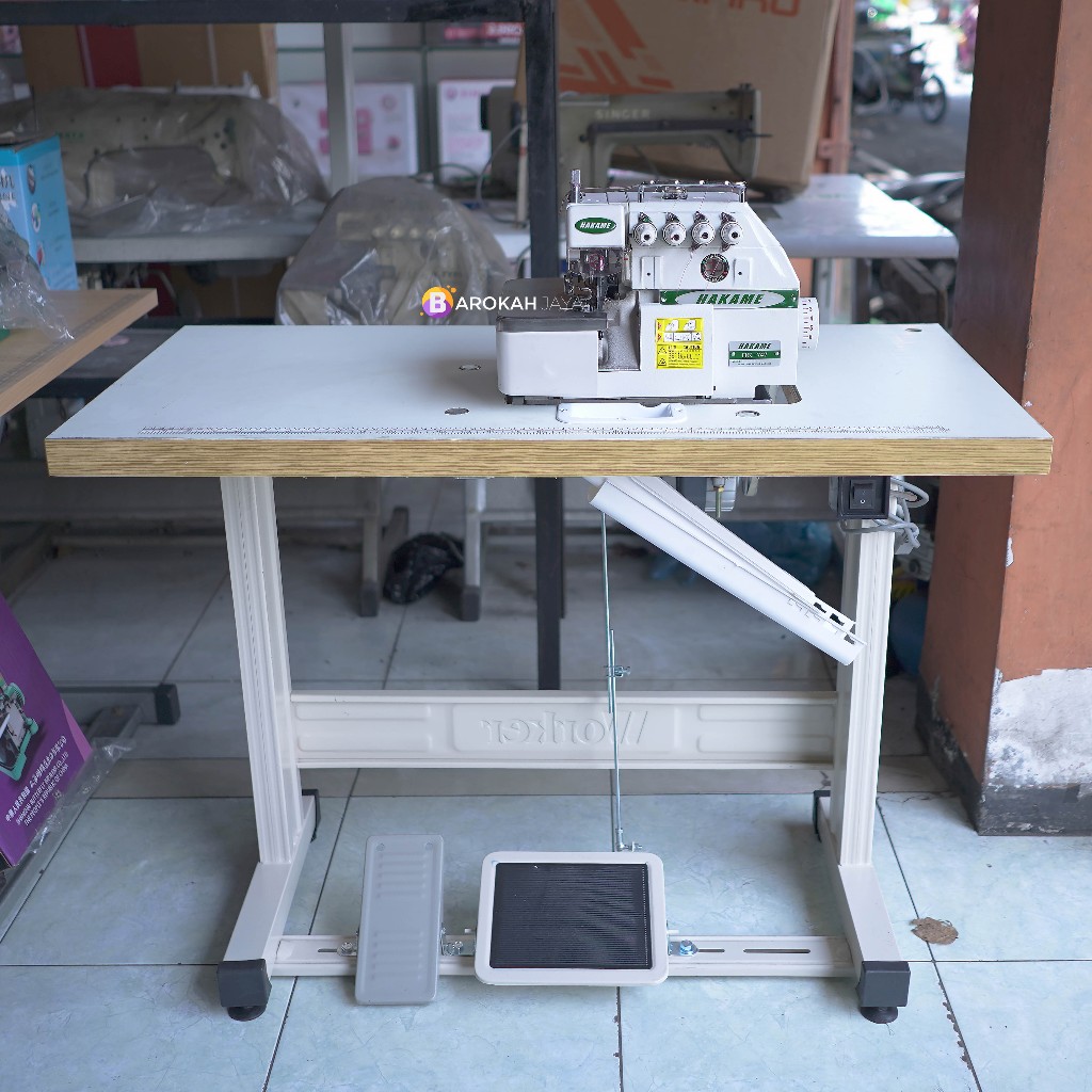 Mesin Obras HAKAME Benang 4 Dinamo Servo