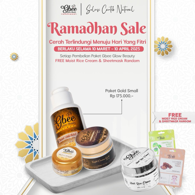 PROMO RAMADHAN PAKET GOLD GBEEGLOWWBEAUTY