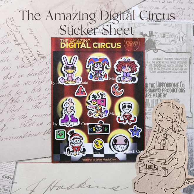 

The Amazing Digital Circus Sticker Sheet | Stiker Kiss Cut