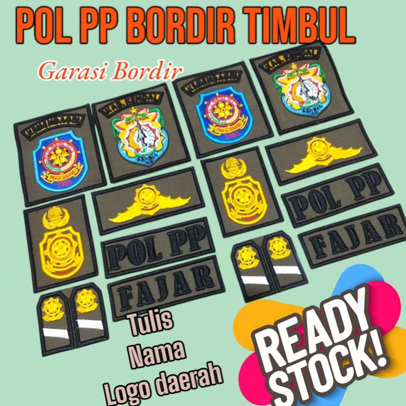 Pol PP Satpol pp Bordir Timbul terbaru Premium