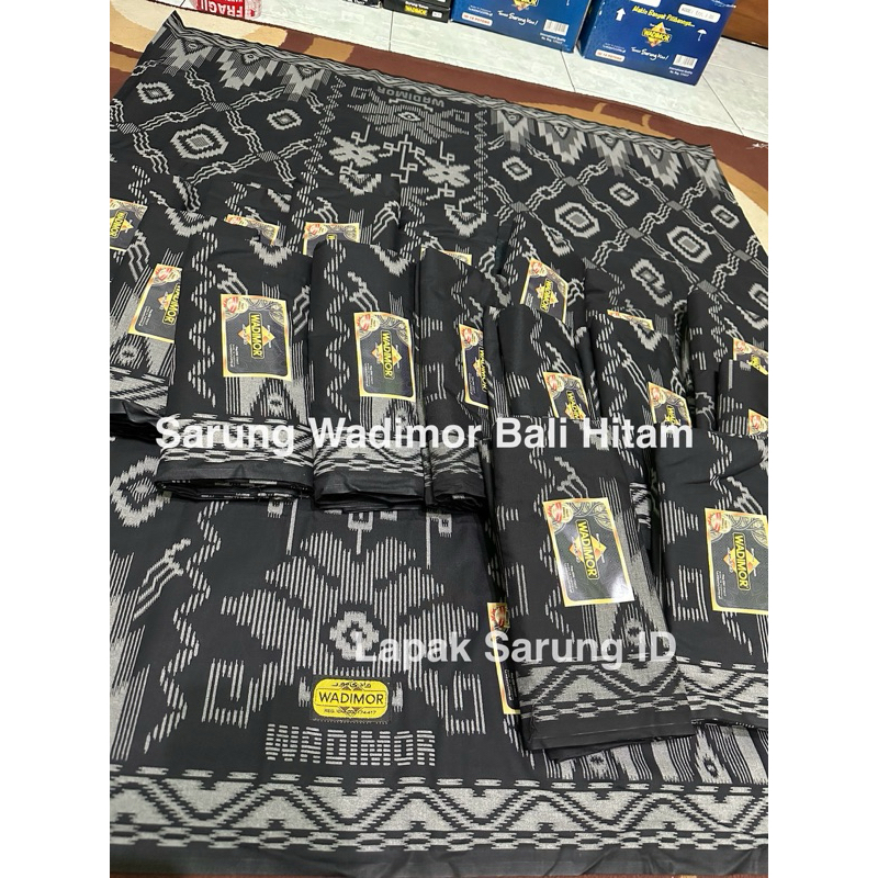MURAH Sarung Wadimor Motif Bali Hitam - Sarung Wadimor Bali 555 Hitam 2025