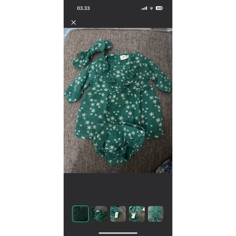 dress hijau anak hijau botol organic bahan