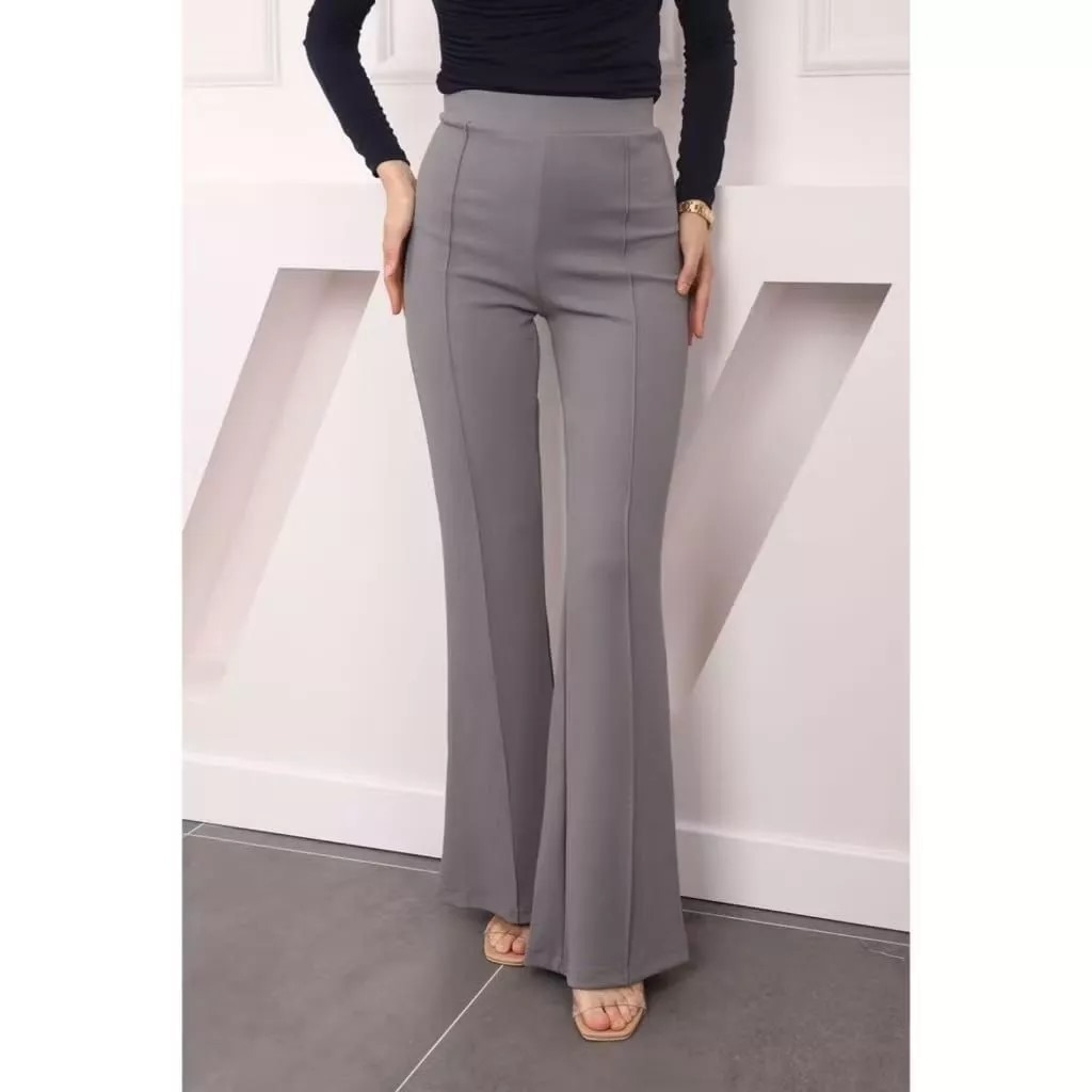 CELANA CUTBRAY WANITA BAHAN SCUBA PREMIUM CELANA KERJA CUTBRAY HIGHTWAIST KARET TANPA JAHITAN