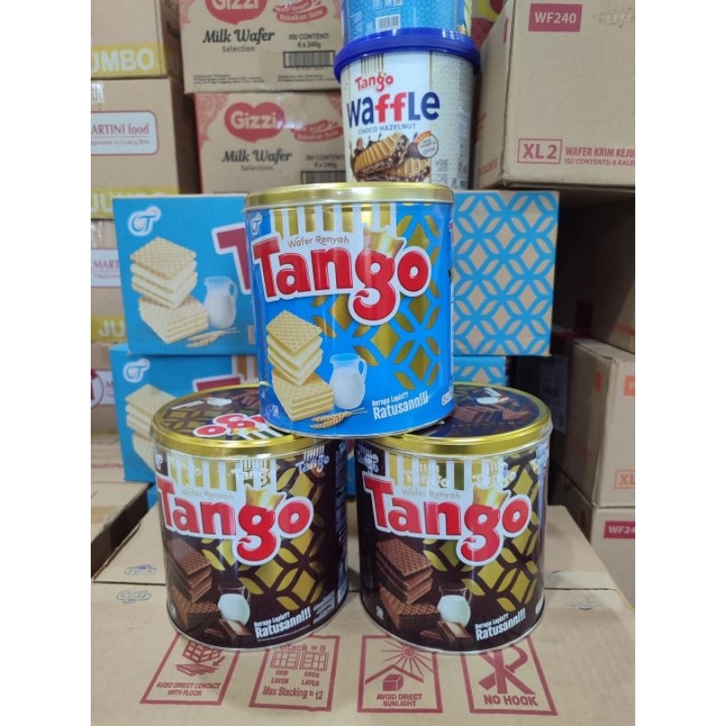 

WAFER KALENG TANGO COKLAT VANILA 290GRAM / TANGO WAFER KALENG 290 GRAM