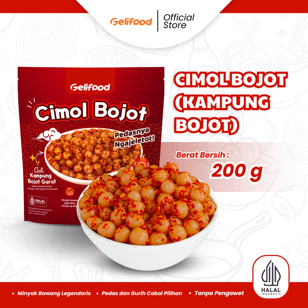 

[FREE SAMPLE NOT FOR SALE] Gelifood Cimol Bojot (Kampung Bojot) Minyak Bawang Legendaris 200gr