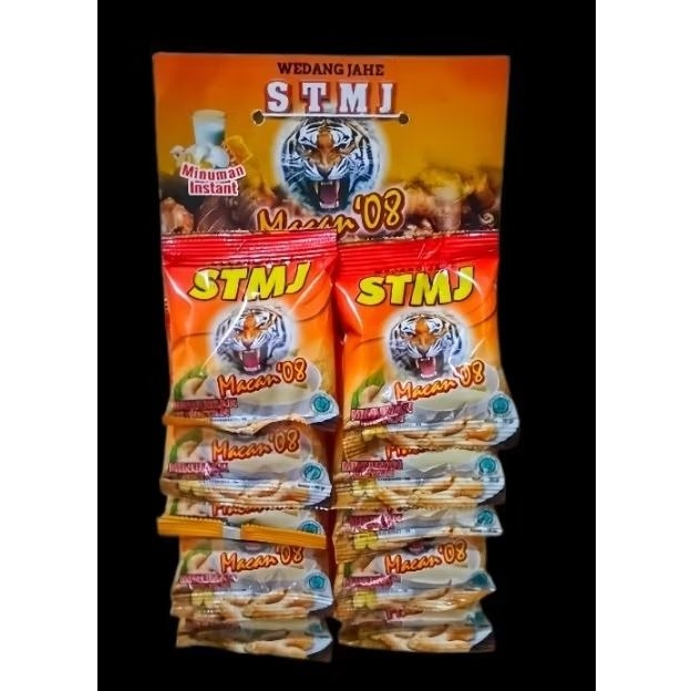 

STMJ MACAN 08 / 1 RENCENG ISI 10 / MINUMAN INSTAN BUBUK / SUSU TELOR MADU JAHE