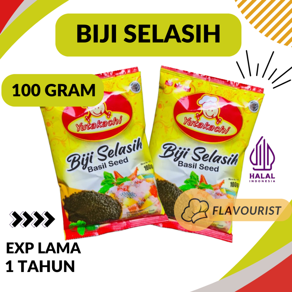 

Biji Selasih Yutakachi/Biji Selasih/Basil Seed 100 Gram