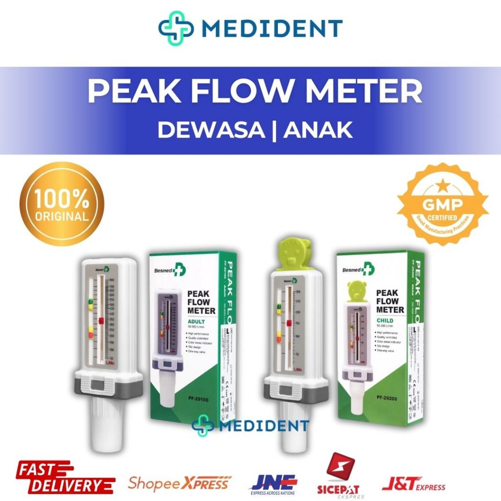 Peak Flow Meter Child / Peak Flow Meter Adult / Respiratory Alat Medis / Peak Flow Meter Anak dan De