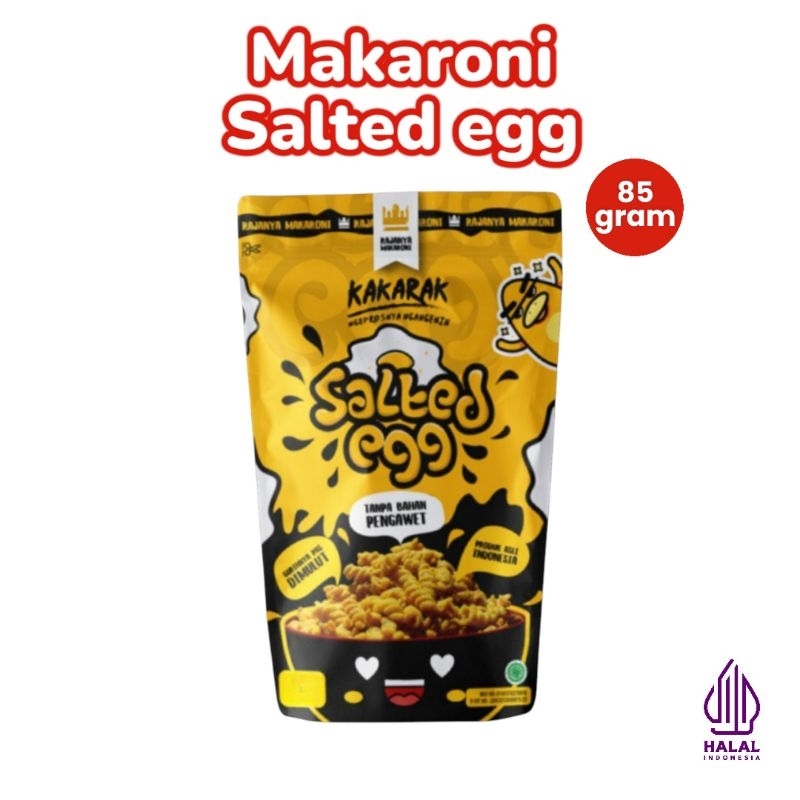 

KAKARAK - Makaroni Fusilli Rasa Salted Egg 85gr