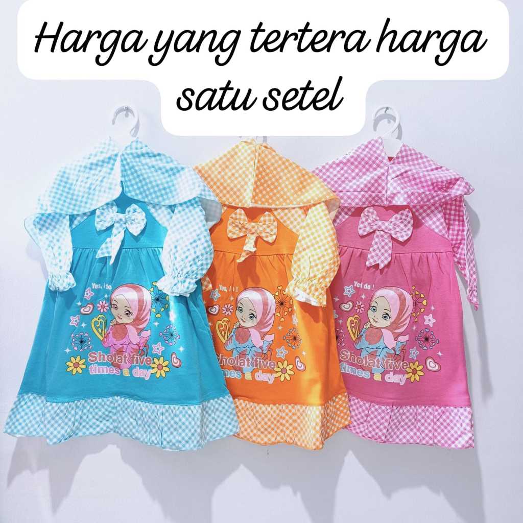 Gamis Anak 1 - 2 tahun / Gamis Bayi / Gamis bismillah