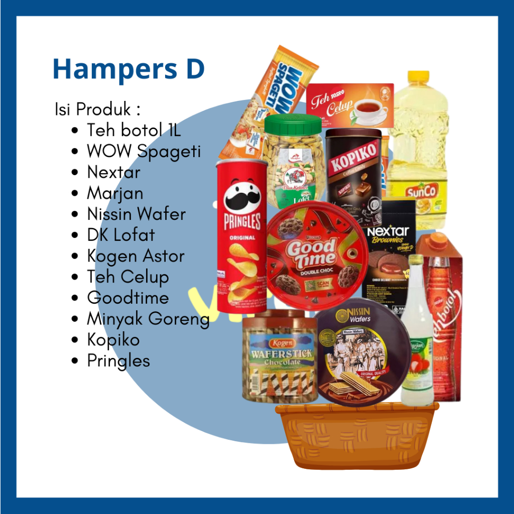 

PAKET MURAH SEMBAKO SNACK PARCEL LEBARAN HAMPERS D