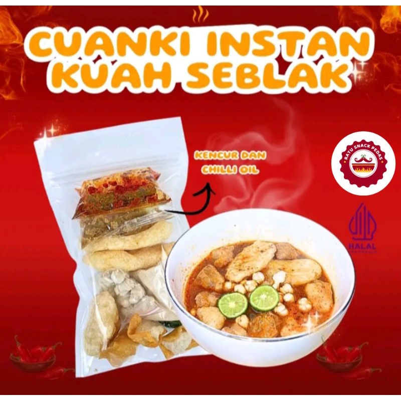 

CUANGKI INSTAN KUAH SEBLAK PEDAS GURIH LEZAT NIKMAT TERJANGKAU