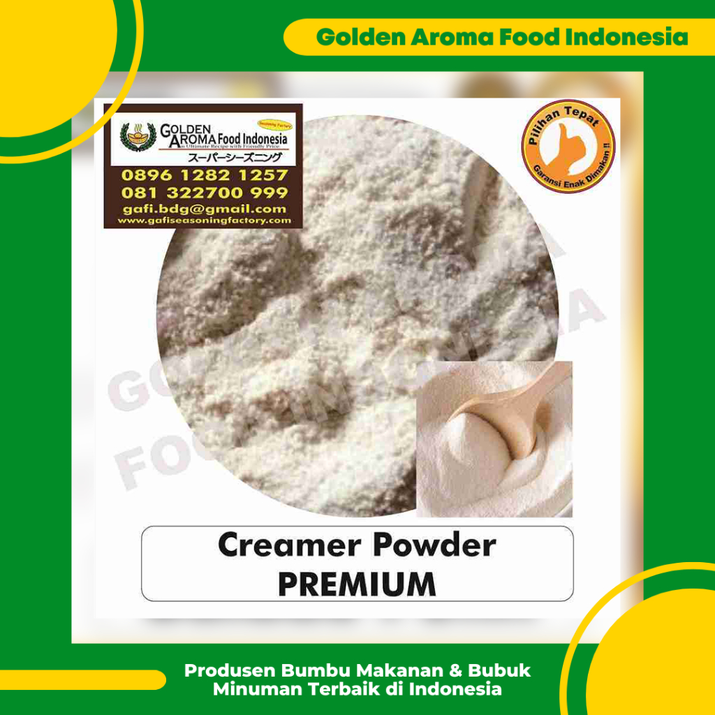 

Aneka Toping Minuman Creamer powder, Cheese Cream foam, Dalgona Coffee 100gr GAFI Seasoning Powder