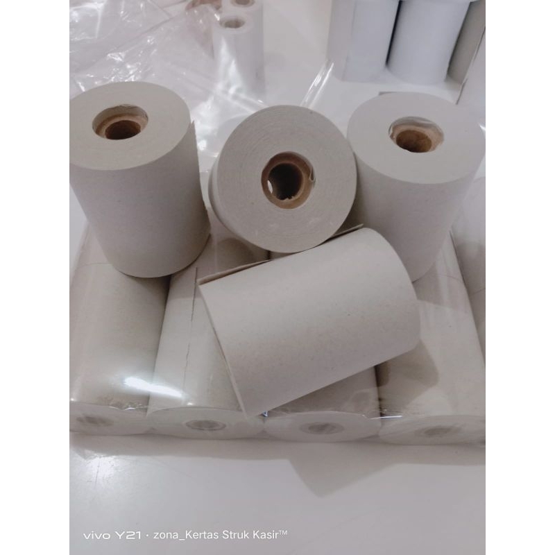 

Kertas Kasir koran 75x60mm paket 10roll Struk Kasir