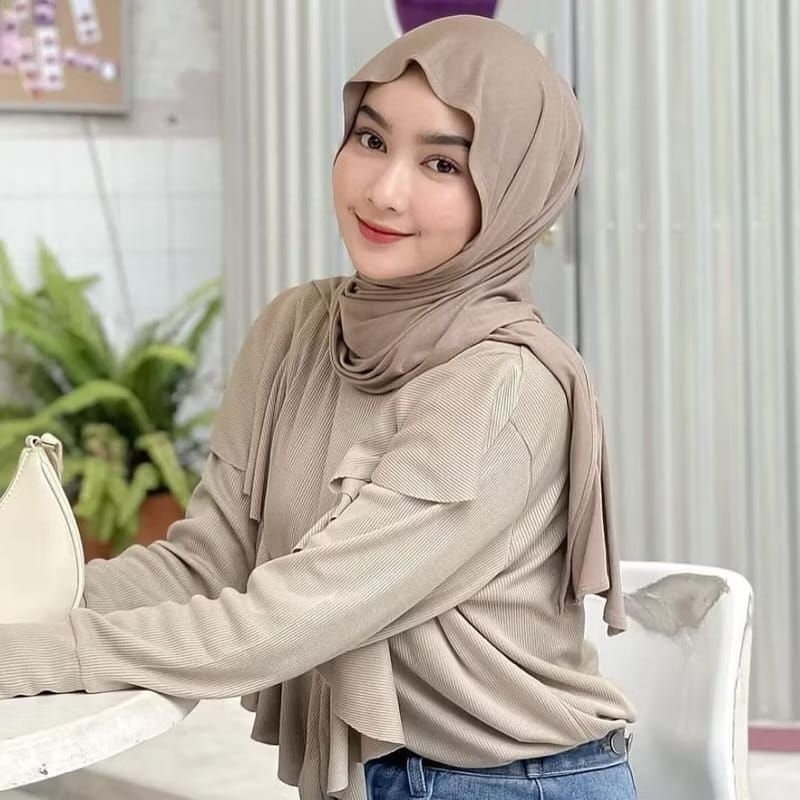 PASHMINA KAOS RAYON PREMIUM | HIJAB PASHMINA TURKI | PASHMINA DEWASA
