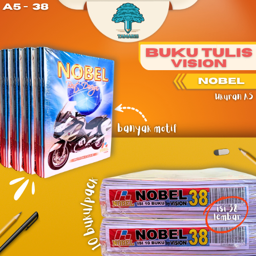 

buku tulis vision ukuran A5 & B5 isi 6 - isi 10