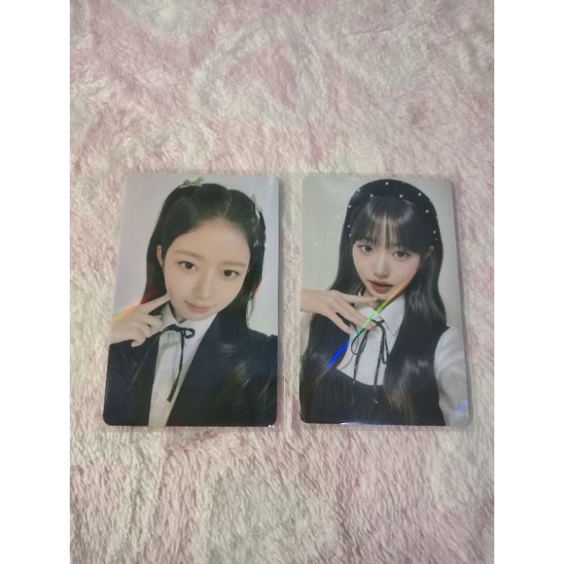 Photocard official  ive papa johns Rei dan Wonyoung