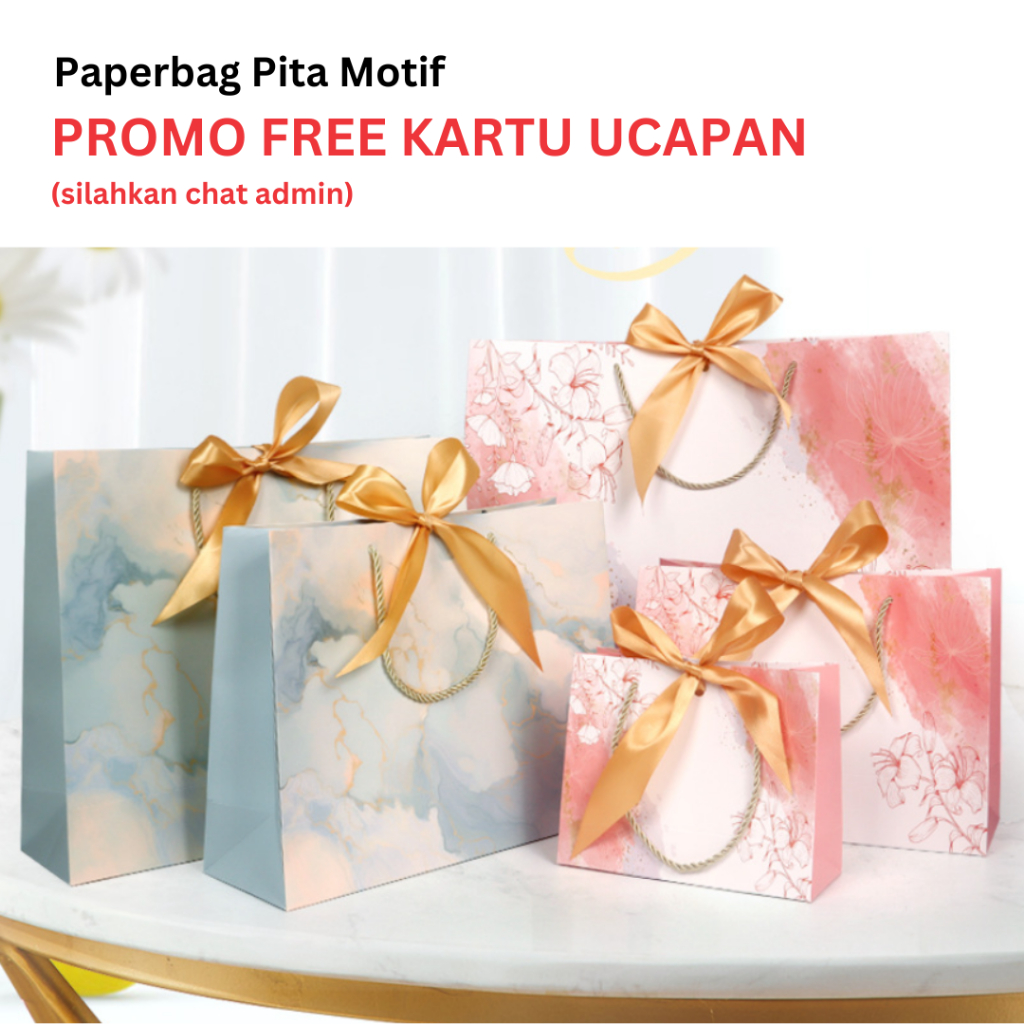 

Paper Bag Pita Motif Kantong Kado Bingkisan Hadiah Goodie Bag Paperbag Tas Spunbond
