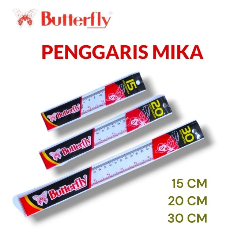 

Penggaris / Garisan Butterfly Mika