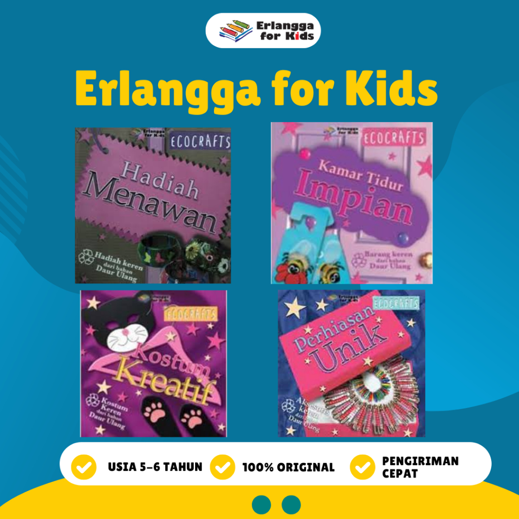 [Erlangga] Sale Buku Anak: Ecocraft - Erlangga For Kids