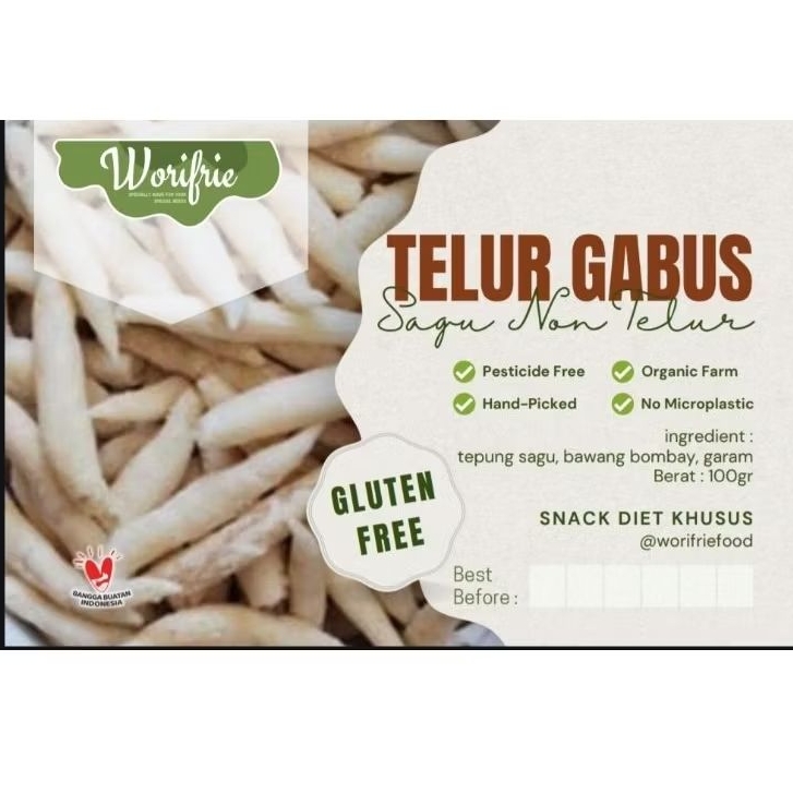 

telur gabus sagu 100gr