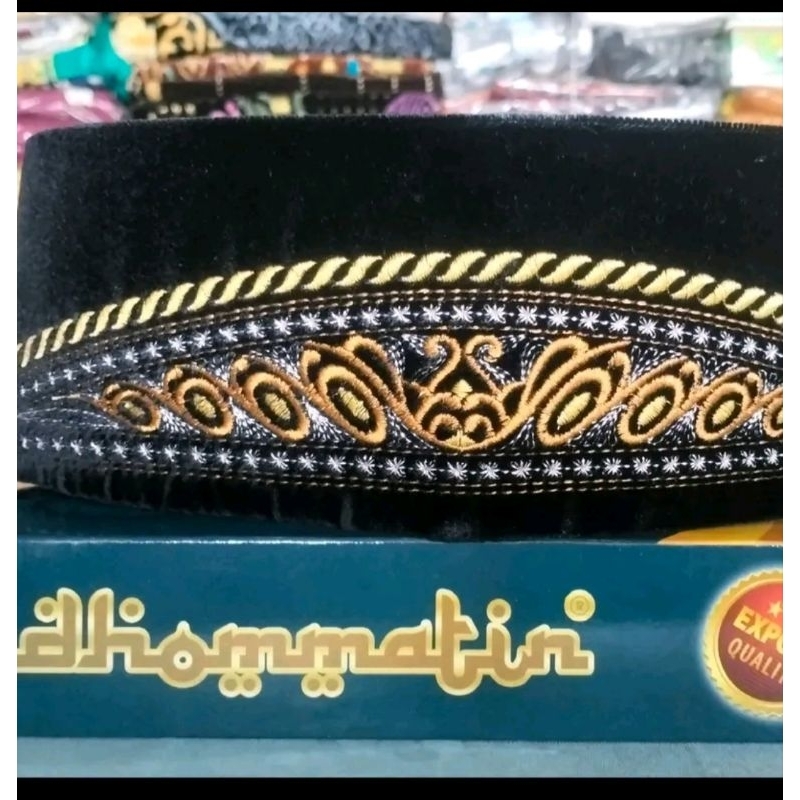 kopyah /songkok /peci hitam bordir