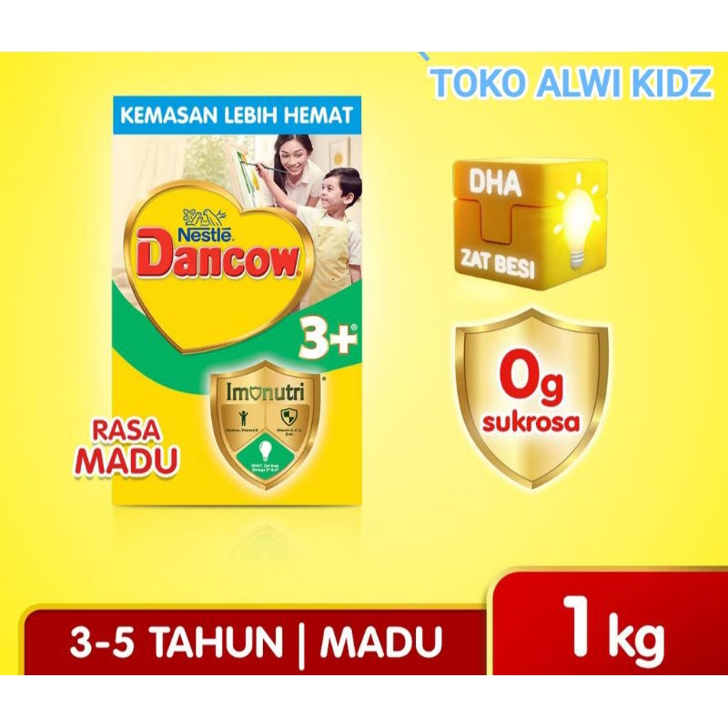 

Nestle Dancow 3+ Susu Pertumbuhan Rasa Vanila & Madu 3-5 Tahun Box 1