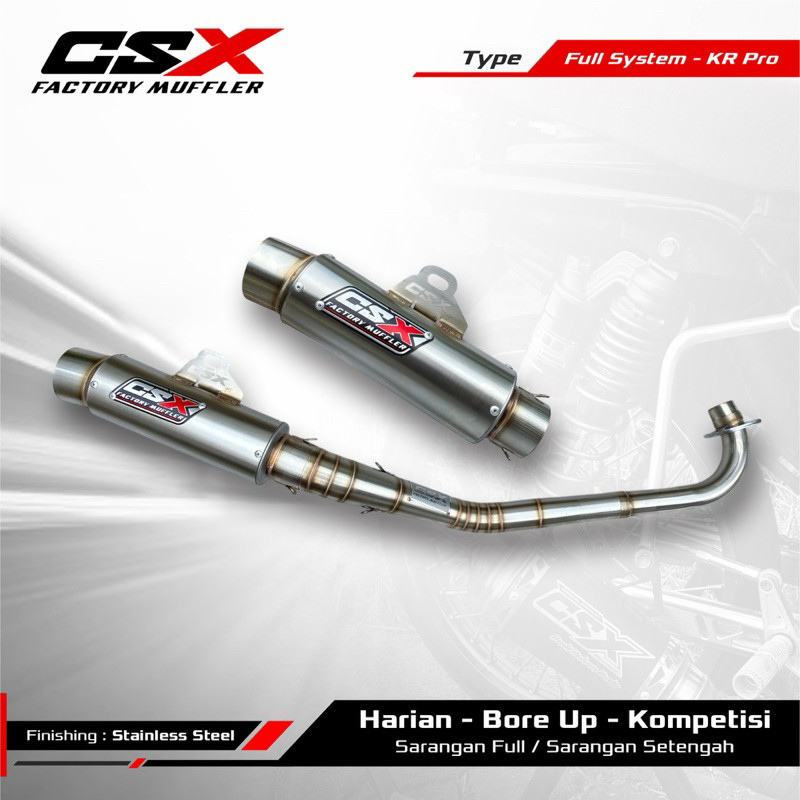Knalpot Racing CSX - Type KR pro By CSX FACTORY MUFFLER