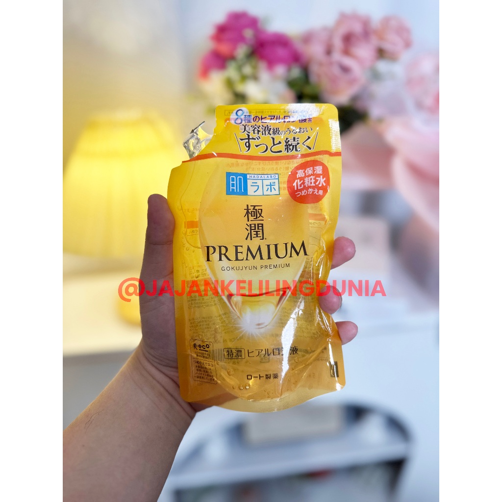 HADALABO GOKUJYUN LOTION PREMIUM REFFIL PACK - ORIGINAL FROM JAPAN