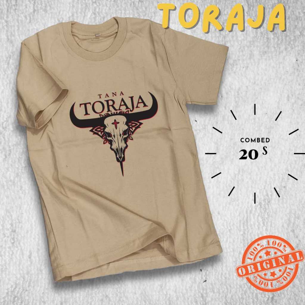 Kaos Anak Toraja Head Suku Populer Indonesia - Kaos Cowo Cewe Bahan Tebal Combed 20s