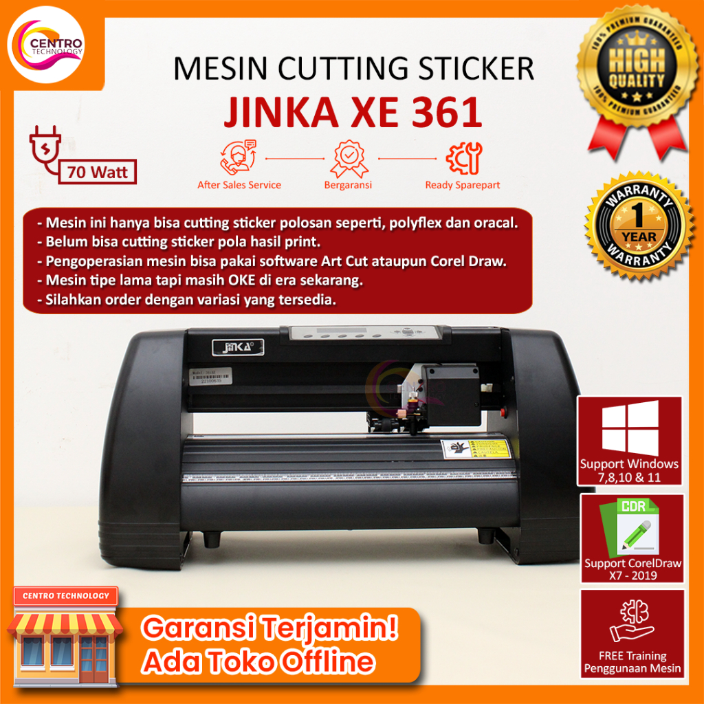 

Mesin Cutting Sticker XE / JK / BIASA 361 (ARTCUT) UKURAN A3 Support Corel Draw
