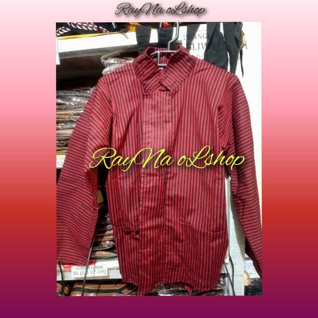 SURJAN LURIK, BAJU TRADISIONAL JAWA PRIA LAKI, PAKAIAN PRIA TRADISIONAL KLASIK MODERN KHAS ADAT JAWA