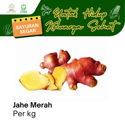 

JAHE MERAH SEGAR PER 1 KG