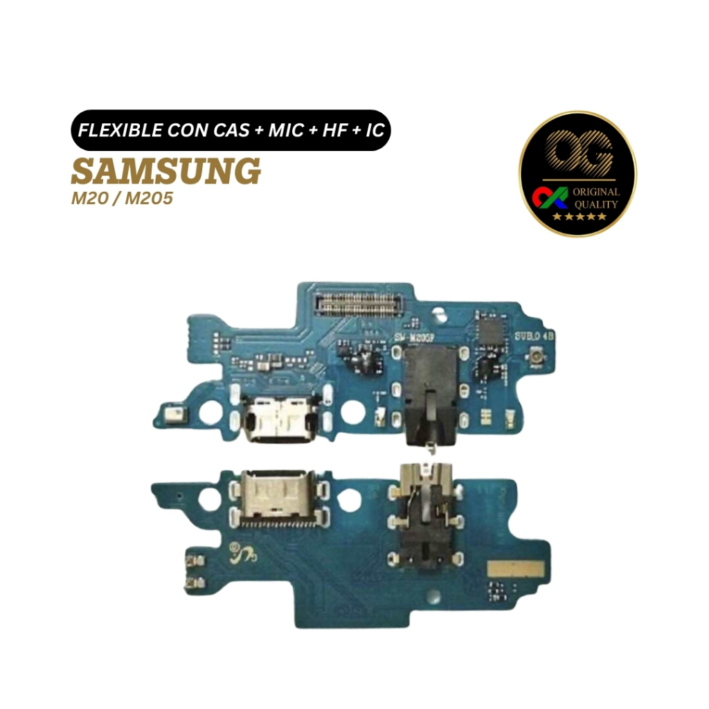 FLEXIBLE CON CAS + MIC + HF + IC SAMSUNG M20 / M205
