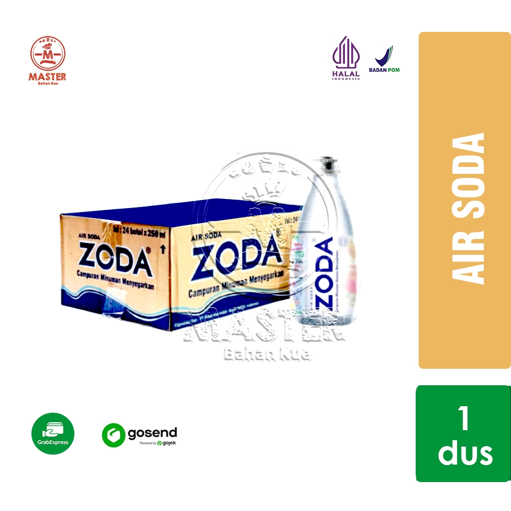 

Air soda Zoda 1 Karton isi 24 pcs x 250ml Botol Kaca [KHUSUS INSTANT]