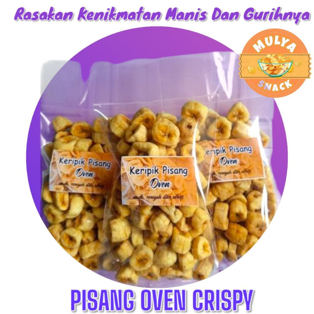 

KERIPIK PISANG OVEN 500gr CRISPY RASA MANIS LEGIT